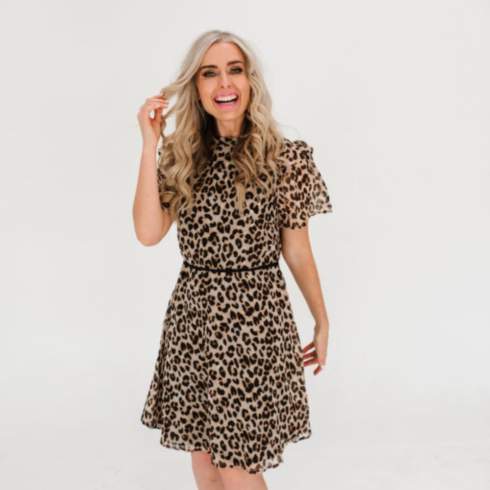 Animal Print Midi Dress